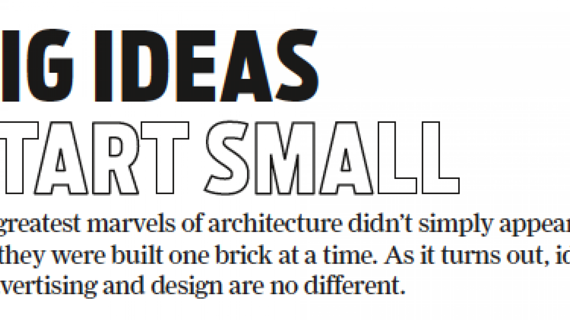 Big Ideas start small v3