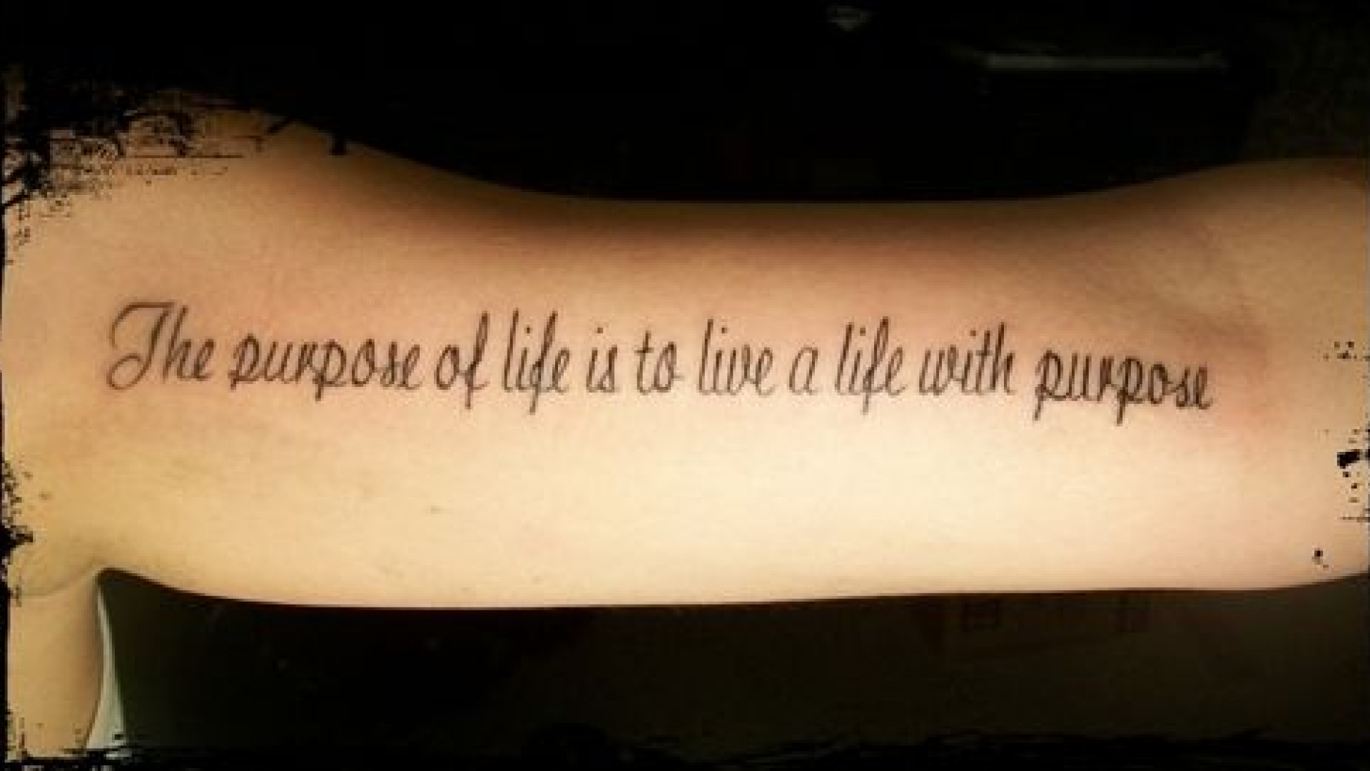 A life of purpose tattoo v2