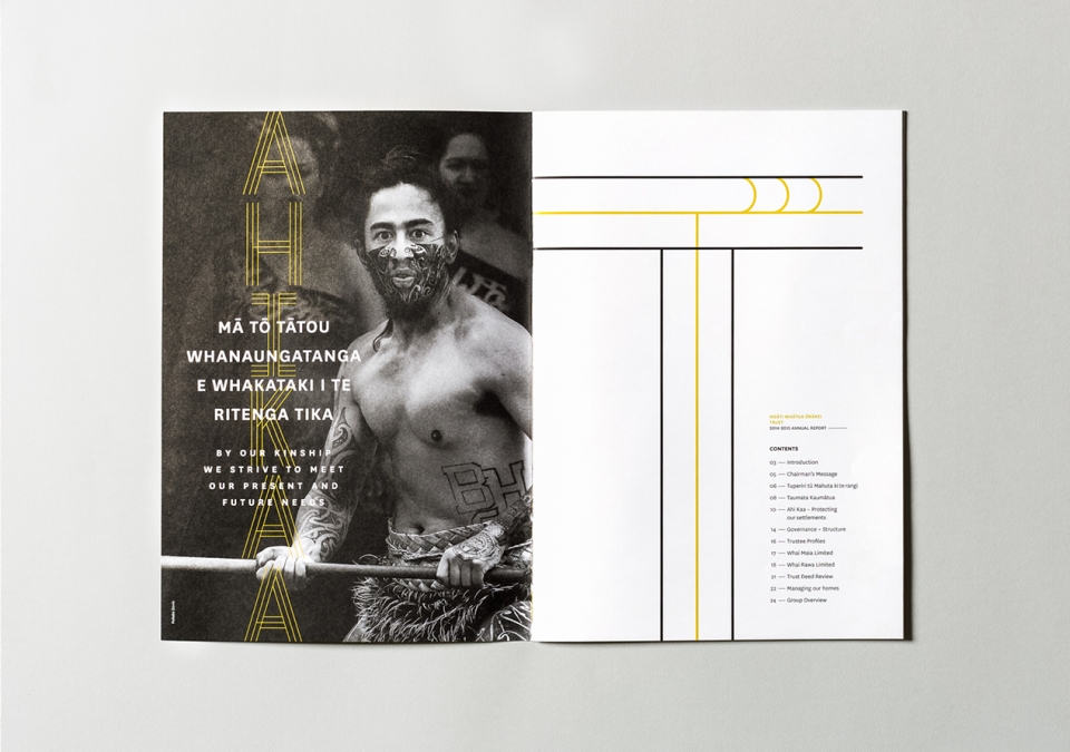 Ngati Whatua Orakei 2015 Annual Report sample spread